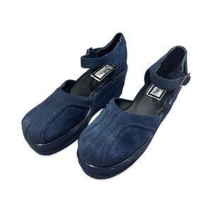 Vintage Zodiac Mary Jane Suede platform shoes